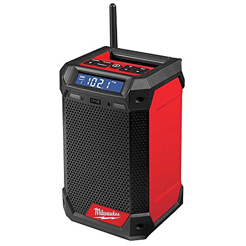 Milwaukee 2951-20 M12 - Altavoz inalámbrico de iones de litio con radio y Bluetooth con cargador integrado (solo herramienta)