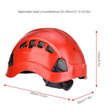 Pinsofy Casco de protección Industrial, Casco de Seguridad, Resistente a Altas temperaturas, cómodo de Llevar para espeleología(28 * 21 * 18cm-Rojo)