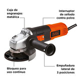 Mini Esmeriladora 4.1/2 820W 11000Rpm 5/8-11 6 Dis B+D G720P