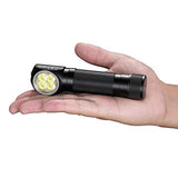 Nitecore HC35 - Linterna frontal LED recargable, 4 x CREE XP-G3 S3 con 2 x NL2150HPR y NL2140 baterías recargables de iones de litio