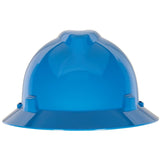 MSA Blue V-Gard Polyethylene Slotted Full Brim Har