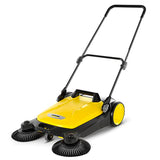 Karcher S 4 - Barredora de piso de empuje de mano para exteriores, capacidad de 5.25 galones, ancho de barrido de 26.8 pulgadas, barre 26.000 pies cuadrados/hora