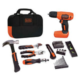 BLACK+DECKER Taladro/Destornillador Inalámbrico 8V con 54 Accesorios LD008KA-B3