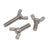 Empulgueras Tornillos M4 M5 Ala 304 de acero inoxidable de la mariposa Tornillo DIN316 mariposa Perno M4 / M5 * 6/8 / 10/12/16/20/25/30/35/40/45 (Size : M5x8 4pcs)