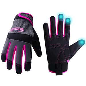 HANDLANDY Guantes de trabajo de cuero para hombres y mujeres, guantes – Los  tornillos