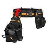 ToughBuilt - Juego de cinturón para herramientas Handyman - Incluye 2 bolsas y un cinturón acolchado. Resistente, organizador de lujo, calidad premium - 27 bolsillos, bucle para barra de palanca, 2 acoples ClipTech (Patente ClipTech Hub & Belts) - (3 Piez