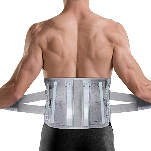 Soporte Lumbar para Hombres y Mujeres,Fajas de Gym para Moldear Cintura y  Abdomen，para dolor de disco herniado, ciática y escoliosis, protegen la  cintura y los músculos de la espalda。 : : Salud