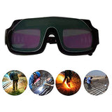 Solinder Solar Powered Auto Os cimiento Soldadura Goggle Máscara Casco Soldador Gafas PC Lente Ojo Gafas para protección de Soldadura