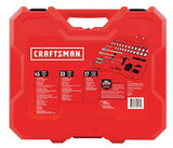 CRAFTSMAN Kit de herramientas mecánicas, 1/4 pulgadas y 3/8 pulgadas, 105 piezas (CMMT12023)