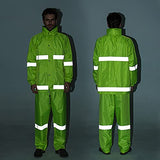 HJHJ Ropa de Trabajo Reflectante Traje De Lluvia De Alta Visibilidad De Alta Visibilidad,Chaqueta,Pantalones Alta Visibilidad Reflectante Lluvia Abrigos Impermeable Ropa