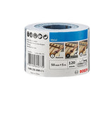 Bosch Home and Garden 2609256B96 - Rollo de lija manual para metal, 50 mm x 5 m, grano 120