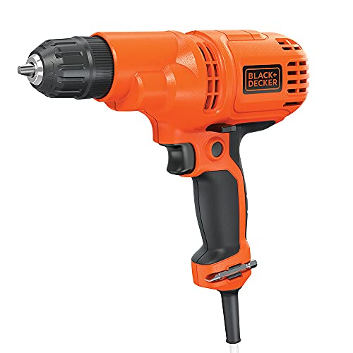 BLACK+DECKER Taladro con cable, 5.5 amperios, 3/8 pulgadas (DR260C)