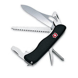 Victorinox Swiss Army - Cuchillo de bolsillo con una sola mano (negro), 111 mm