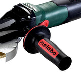 Metabo - Molinillo de cabeza plana de 4.5"/velocidad variable - 10.0 Amp W/Lock-On, Electrónica (613080420 10-125 Quick INOX), amoladoras de cabeza plana