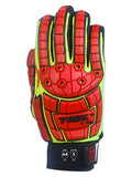 Magid Glove & Safety TRX647S T-REX TRX647 Anti-Slip Palm Impact Gloves - Cut Level A4, Hi/Vis Green, Small, HPPE