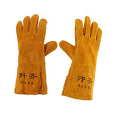 Esquirla Guantes de material cuero para soldar resistentes, para horno/parrilla/chimenea