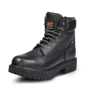 Timberland PRO Direct Attach - Botas de trabajo con puntera de seguridad de acero de 6 pulgadas, impermeables, aisladas