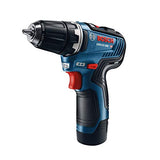 BOSCH GXL12V-220B22 12V Max 2-Tool Kit combinado sin escobillas con taladro/driver de 3/8 pulgadas, destornillador hexagonal de 1/4 pulgadas y (2) baterías de 2.0 Ah