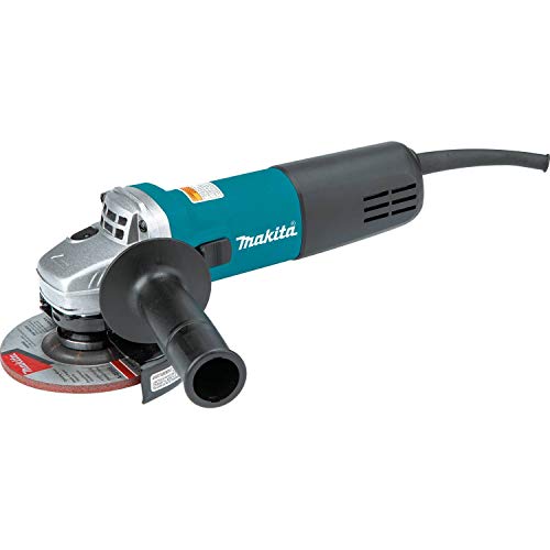 Makita 9557NB Amoladora angular de 4-1/2 pulgadas, con interruptor AC/DC, verde azulado