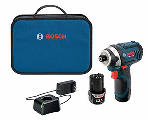 Bosch PS41-2A 12V Max 1/4-Inch Hex Impact Driver Kit with 2 Batteries, Charger and Case