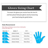 Guantes Desechables Elastómero Termoplástico (TPE) Sin polvo, Sin látex, [Color Azul] (1000, Medium)