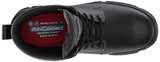 Skechers, Bota Industrial para Hombre, Burgin-Tarlac 77143, negro, cuero, (Black Embossed Leather), 26 Ancho Medio