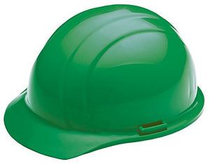 ERB Safety Americana - Gorra de seguridad con cierre deslizante, polietileno, ajustable, Verde, Ajustable