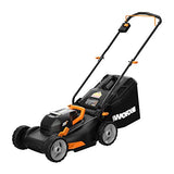 Worx WG743,9 40V Power Share 4.0 Ah 17" Herramienta Desnuda sólo cortadora de césped, Negro y Naranja