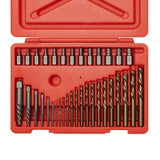 NEIKO 04206A Screw Extractor | 35 Pieces Broken Bolt Remover | Multi Spline and Spiral Extractors | 5/64” to 1/2" | Stripped Screws, Studs, Fittings and Lugs Extraction Set | Left Hand Drill Bits