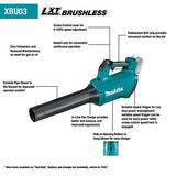 Makita XBU03SM1 18V LXT® Kit de soplador inalámbrico sin escobillas de Iones de Litio (4.0Ah)