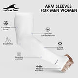 Achiou - 3 pares de mangas de compresión para el sol, protección UV para hombres y mujeres, bloqueador solar de verano, ciclismo, conducción, golf, correr, 3 pares