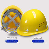 HARDHAT Casco De Seguridad para ConstruccióN, Casco De Servicio Pesado - ala De 2 Pulgadas, FRP Transpirable con Tiras Antisudor.