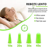 60 pares de Tapones para los oídos para dormir, 36 dB SNR, Reutilizables, tapones para oídos de espuma suaves y cómodas para reducción de ruido, ronquidos, protección auditiva, trabajo, viajes