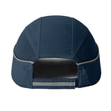 Gorra de béisbol de seguridad, ligera, de seguridad, protección de la cabeza, transpirable, gorra de protección de la cabeza (M18109H-Navy-Micro Brim)