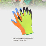 3 pares de guantes de jardinería para niños de 2 a 13 años, guantes de jardín con revestimiento de goma para niños y niñas, guantes de agarre de jardín para niños (talla 6 (edad 11 a 13 años), color verde