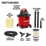 Craftsman CMXEVBE17590 Aspiradora portátil de Uso General con Accesorios de 9 galones y 4.25 HP