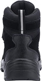 Botas con punta de acero LARNMERN para hombre, zapatos de trabajo antiestáticos antideslizantes a prueba de pinchazos, calzado de seguridad Industrial y de construcción LM180316(27.5 cm, Cuero Negro 316)