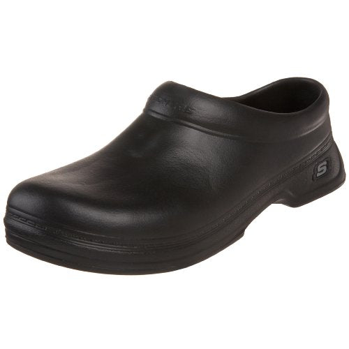 Skechers, Mocasines sin Cordones para Hombre, Oswald - Balder 76778, Negro, 26 Ancho Medio