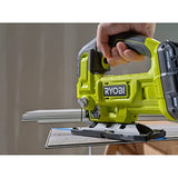 RYOBI ONE+ Sierra de calar inalámbrica de 18 V (solo herramienta) 18 V, PCL525B, verde