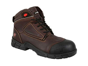 Swissbrand Botas de Trabajo Industrial para Hombre con Casquillo (27, Café)