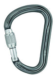 PETZL William - Mosquetón Grande en Forma de Pera para Estaciones de Seguridad y Seguridad en un Enganche Munter, Bloqueo de Tornillo