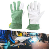 1 Par de Guantes de Soldadura de Oxifluoruro TIG, Piel de Cabra, Aislamiento Térmico, Ignífugo, Suave, Resistente Al Desgaste para Tareas de Jardín, Mantenimiento Y Mecánicas, Tamaño Libre para Hombre