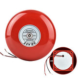 Campana de alarma de incendio Campana de alarma de incendio de seguridad Roja 24V 90dB Campana de alarma eléctrica Campana de alarma de incendio Campana de alarma de incendio Red School Home Factory A