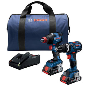 Bosch GXL18V-251B25 - Kit combinado de 2 herramientas de 18 V con Freak 1/4 pulgadas y 1/2 pulgadas, 2 baterías CORE18V 4.0 Ah