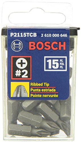 BOSCH P2115TCB - Broca Phillips de impacto (1 pulgada, 15 piezas)