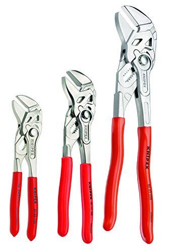 KNIPEX Herramientas - Juego de llaves de alicates de 3 piezas (6, 7, 10) (9K008045US)