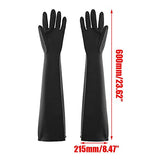 XINYE wuxinye 60 cm Goma PPE Latex Gauntlets Largos Guantes Resistente al ácido Protección química Protección química Látex Guantes industriales Ajuste para el Trabajo Hogar