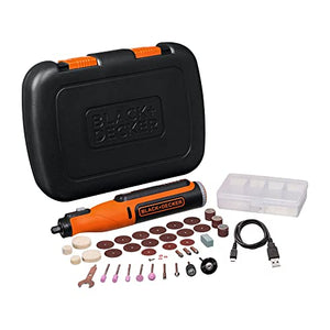 BLACK+DECKER Herramienta Rotativa 8V con 35 Accesorios BCRT8K35-B3