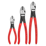 Knipex 002005S2 Juego de alicates de corte diagonal de alta palanca, 3 piezas