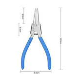 Juego de alicates de anillo a presión, kit de herramientas de reparación profesional de 7 pulgadas con bolsa portátil